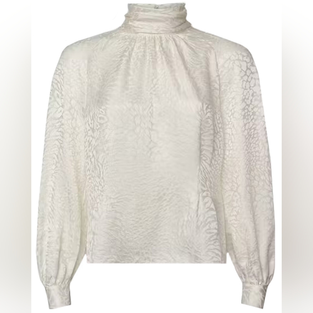 Frame Mockneck off white Blouse size M
